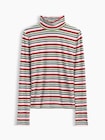 ストレッチ ジャージー モックネックTシャツ-3