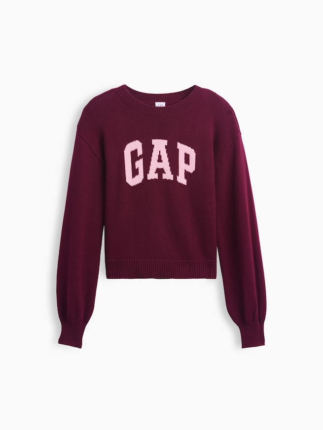 リラックスフィット GAPロゴ インターシャセーター (キッズ)-1