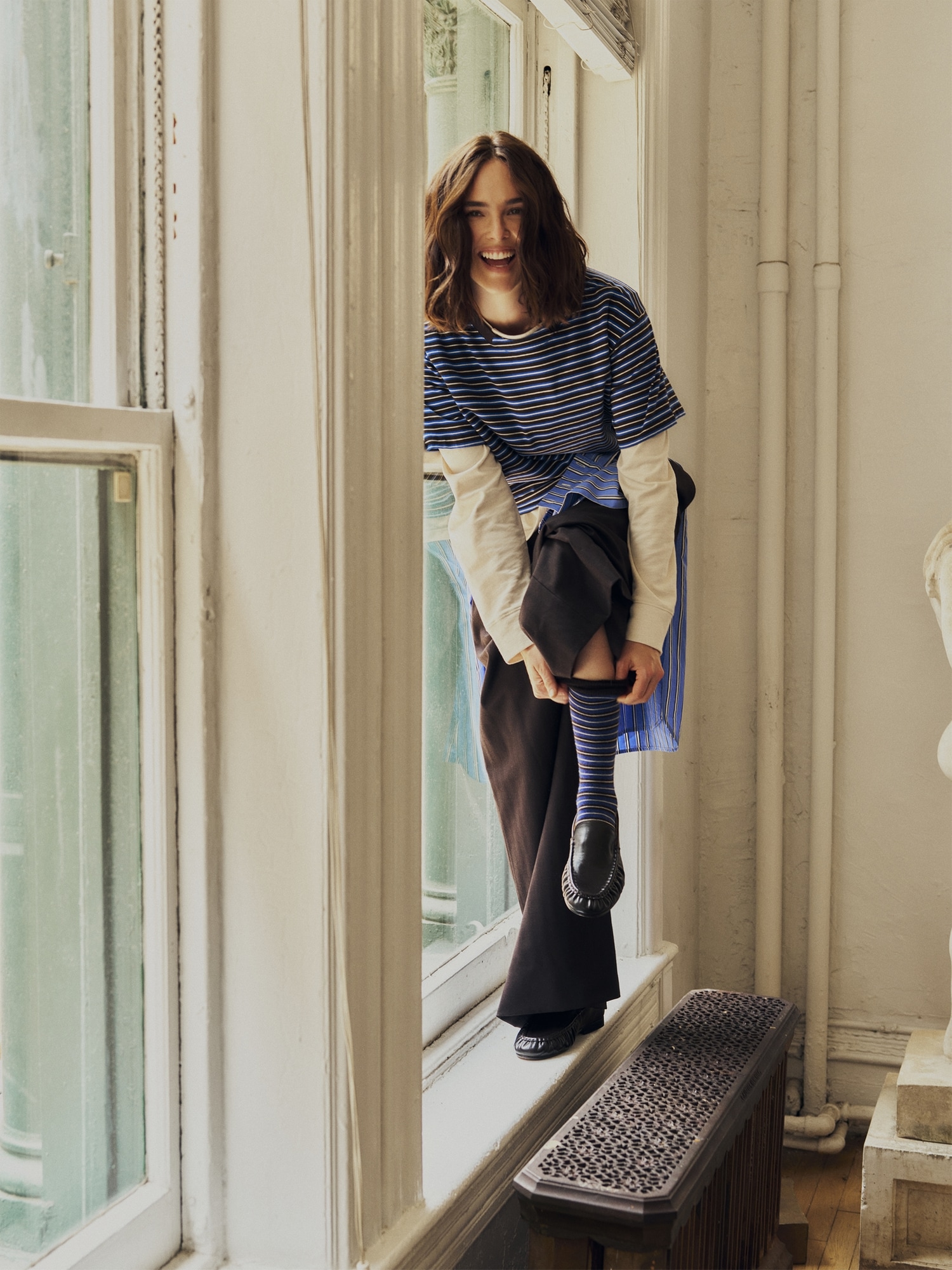 Banana Republic x La Ligne ストライプ ソックス-1