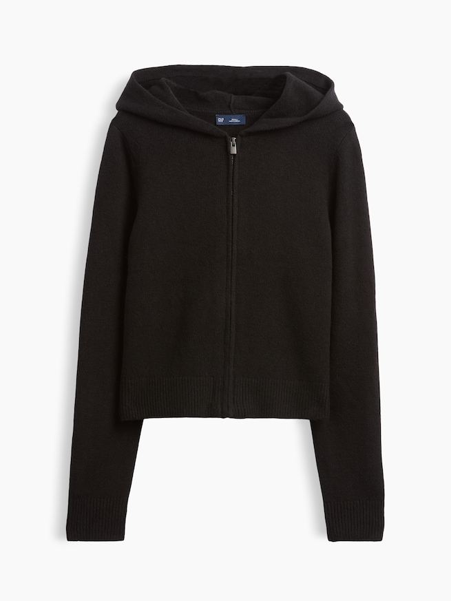 CashSoft カシミヤタッチ ジップアップパーカー-5