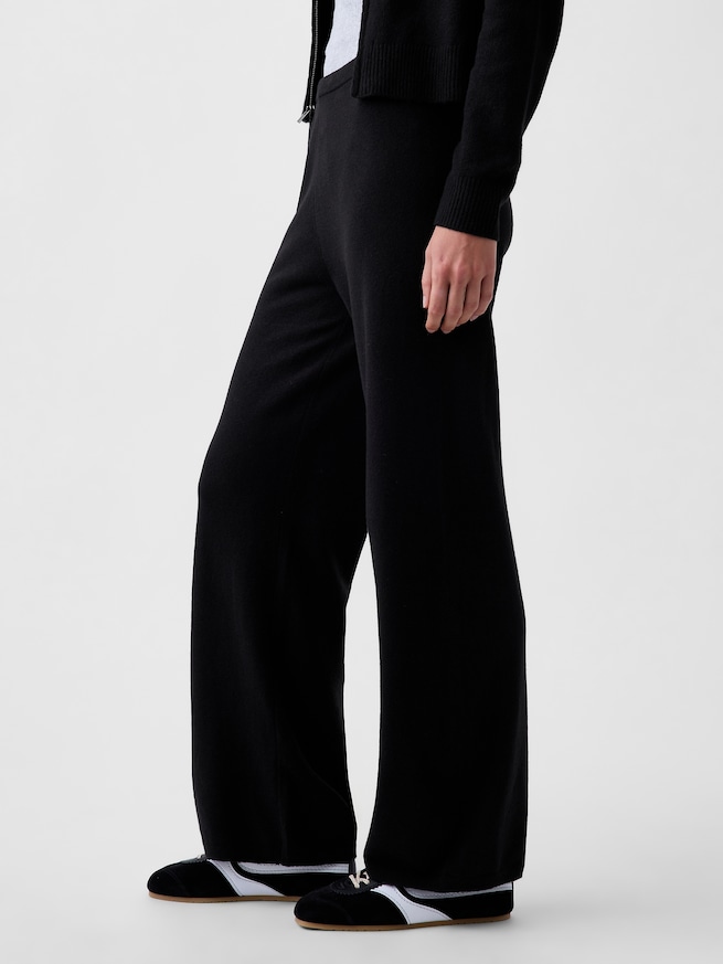 CashSoft カシミヤタッチ ルーズフィット ニットパンツ-3
