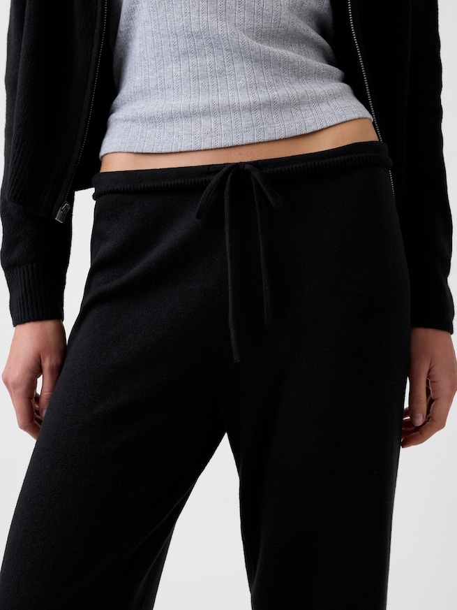CashSoft カシミヤタッチ ルーズフィット ニットパンツ-4