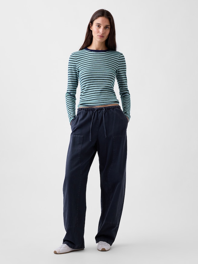 モダン クルーネックTシャツ-1