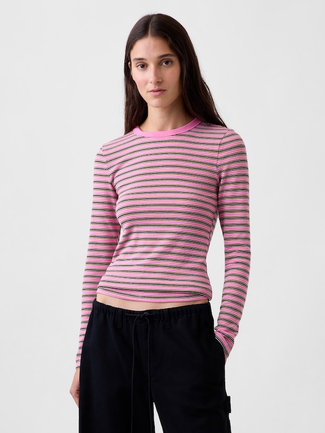モダン クルーネックTシャツ-0