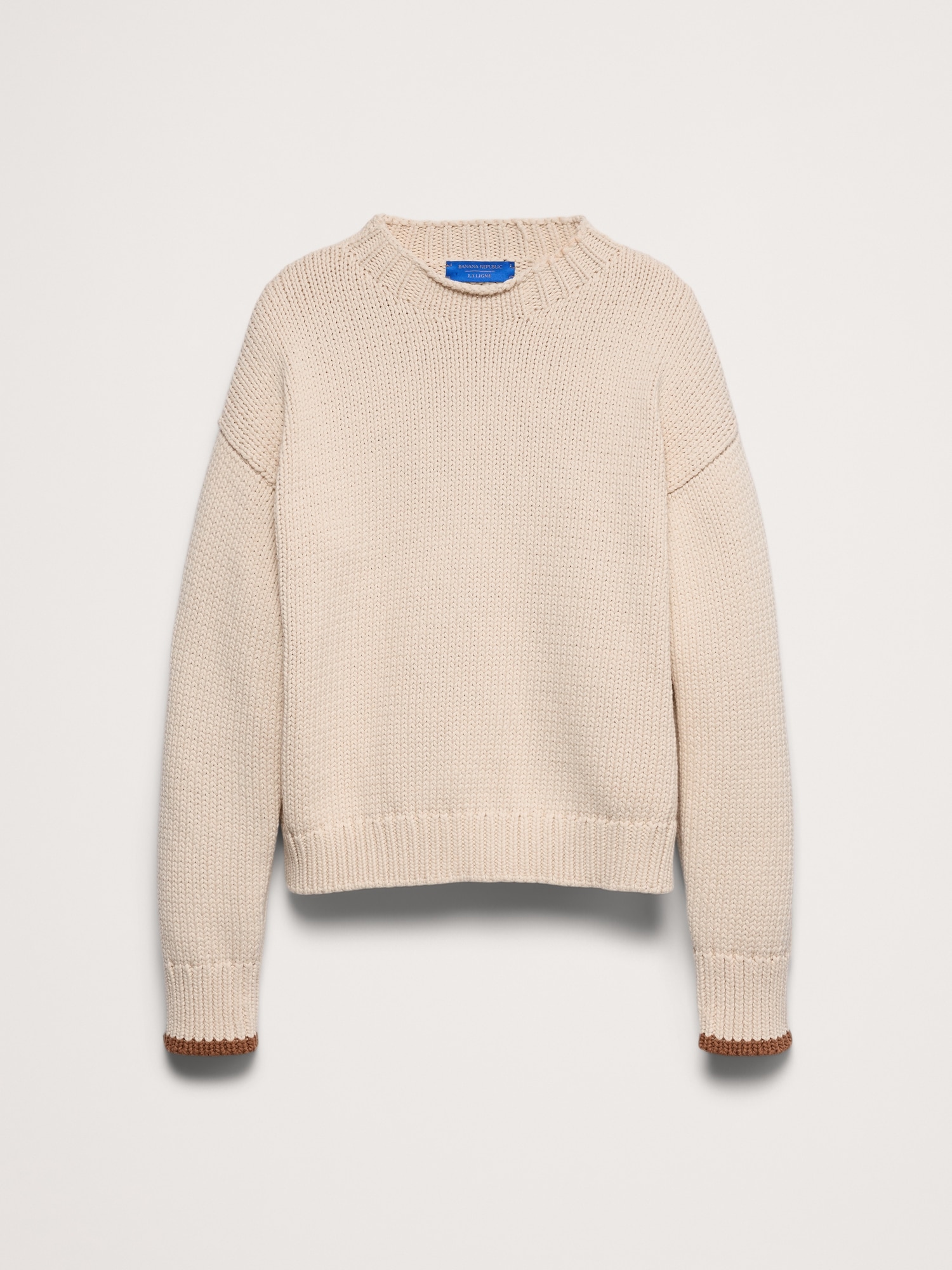 Banana Republic x La Ligne コットン クルーネックセーター-5