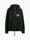ヴィンテージソフト オーバーサイズ ハーフジップ GAPロゴパーカー-4