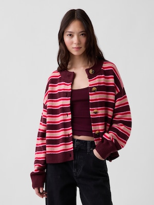 CashSoft カシミヤタッチ オーバーサイズ チャンキー カーディガン