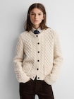 Gap &times; A.P.C. ウール ケーブルニットカーディガン-0