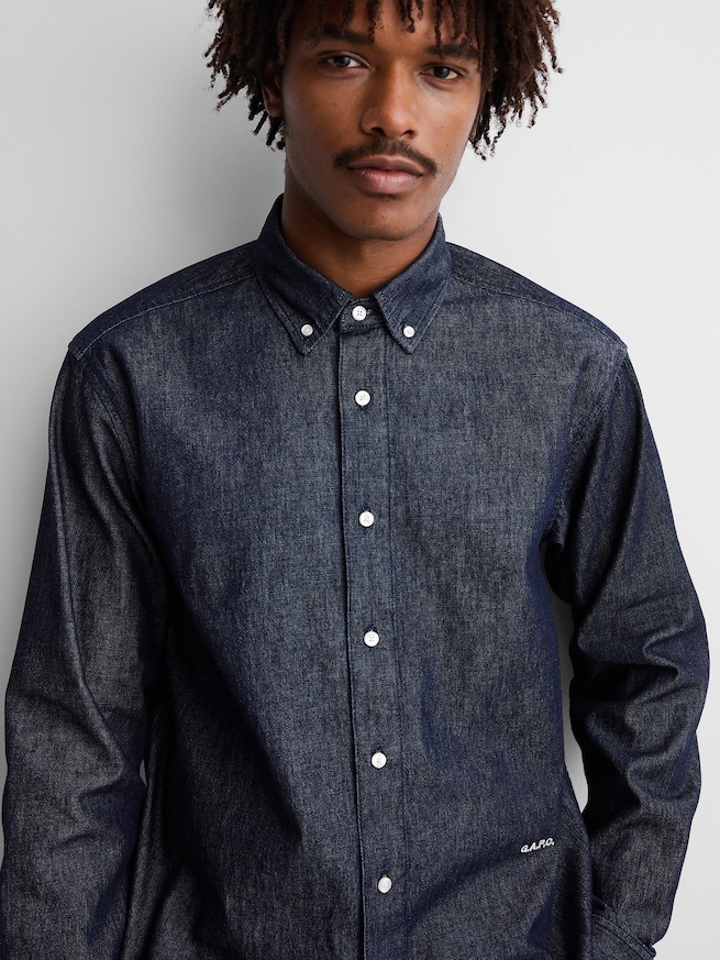 Gap &times; A.P.C. デニムリラックスシャツ-5