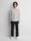 Gap &times; A.P.C. リラックスフィット ロゴ オックスフォードシャツ-1