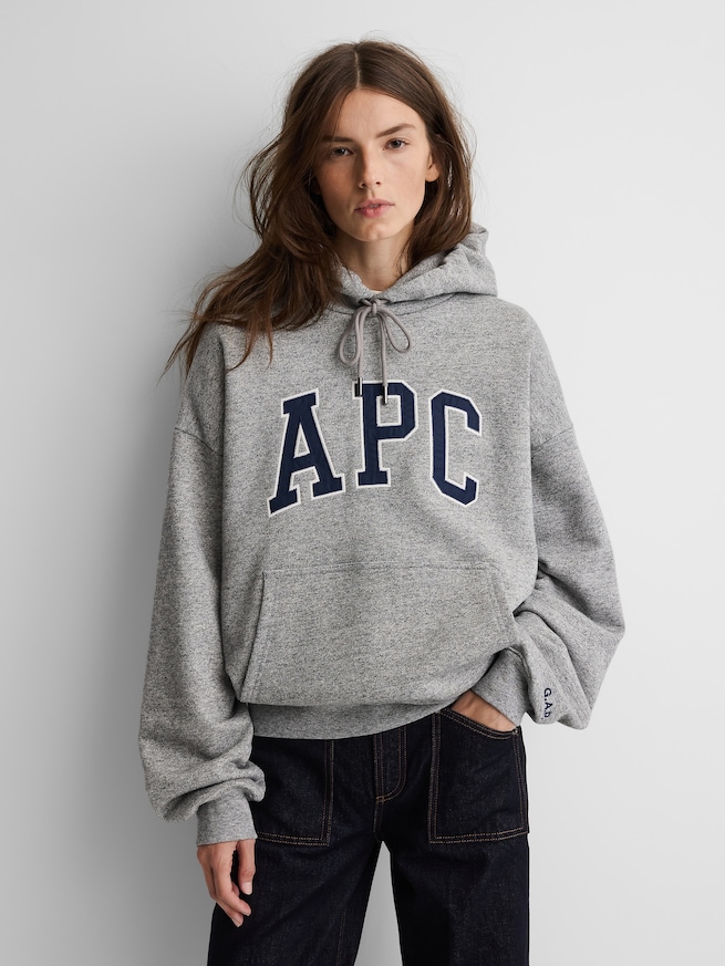 Gap &times; A.P.C. エクストラヘビーウェイト ロゴパーカー-4
