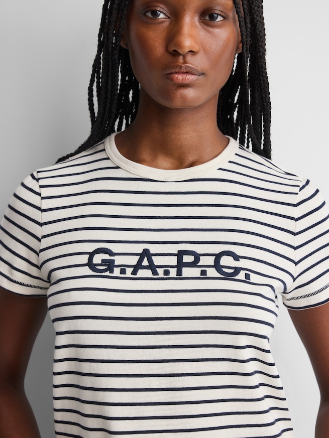 Gap &times; A.P.C. ロゴTシャツ-4
