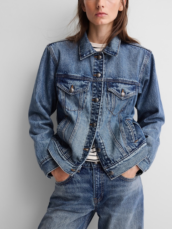 Gap &times; A.P.C. 裏地付き アイコンデニムジャケット-3