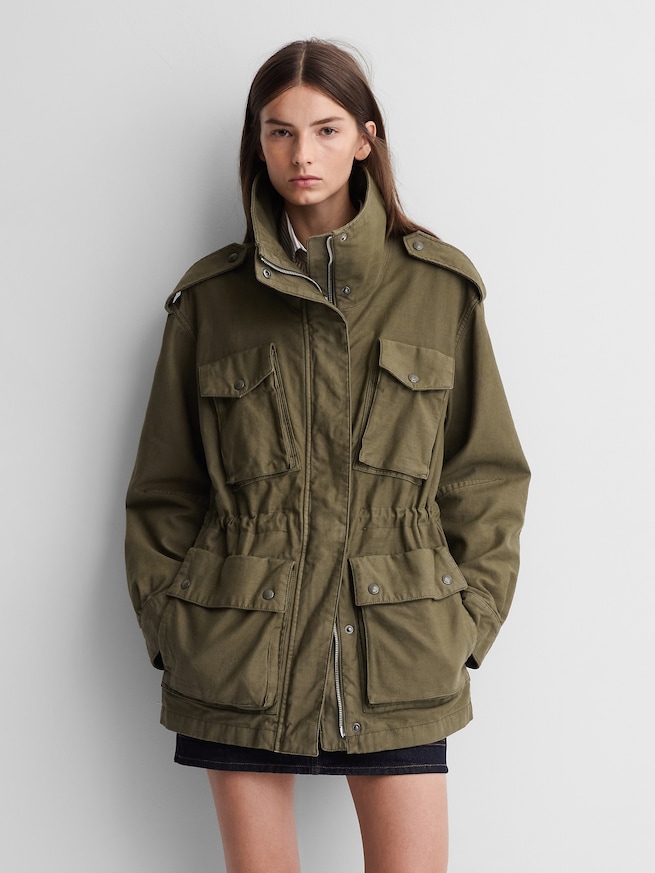 Gap &times; A.P.C. オーバーサイズ ユーティリティジャケット-0