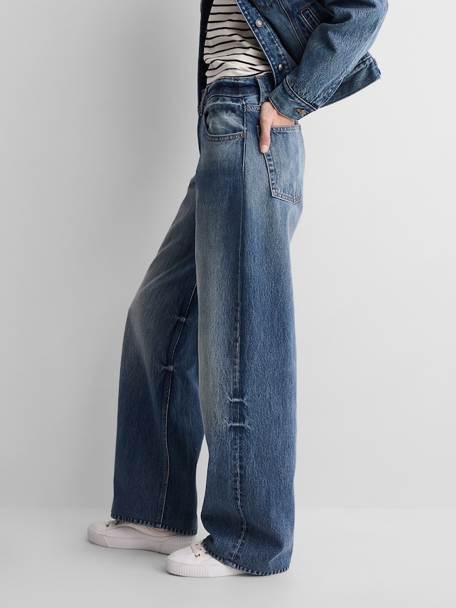 Gap &times; A.P.C. ローライズ '90s ルーズフィットデニム-2