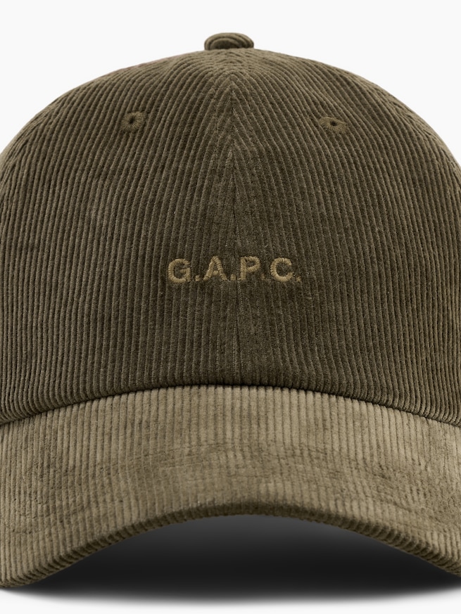 Gap &times; A.P.C. ロゴ コーデュロイ ベースボールキャップ-4
