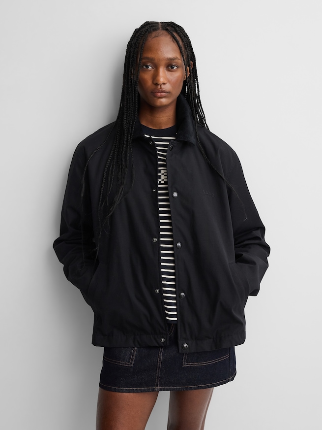 Gap &times; A.P.C. コーティング キャンバス コーチジャケット-3