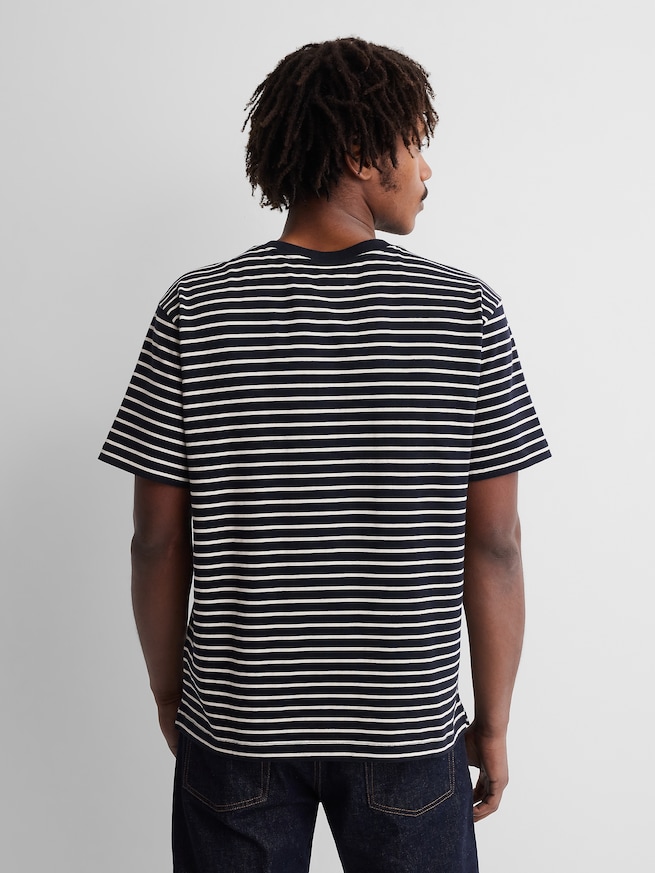 Gap &times; A.P.C. ロゴ ストライプTシャツ-2