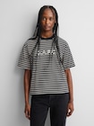 Gap &times; A.P.C. ロゴ ストライプTシャツ-3