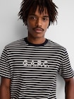 Gap &times; A.P.C. ロゴ ストライプTシャツ-5