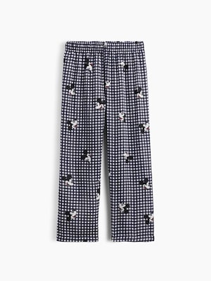 GapKids &times; ディズニー ミッキーマウス ストレート フランネル パジャマパンツ