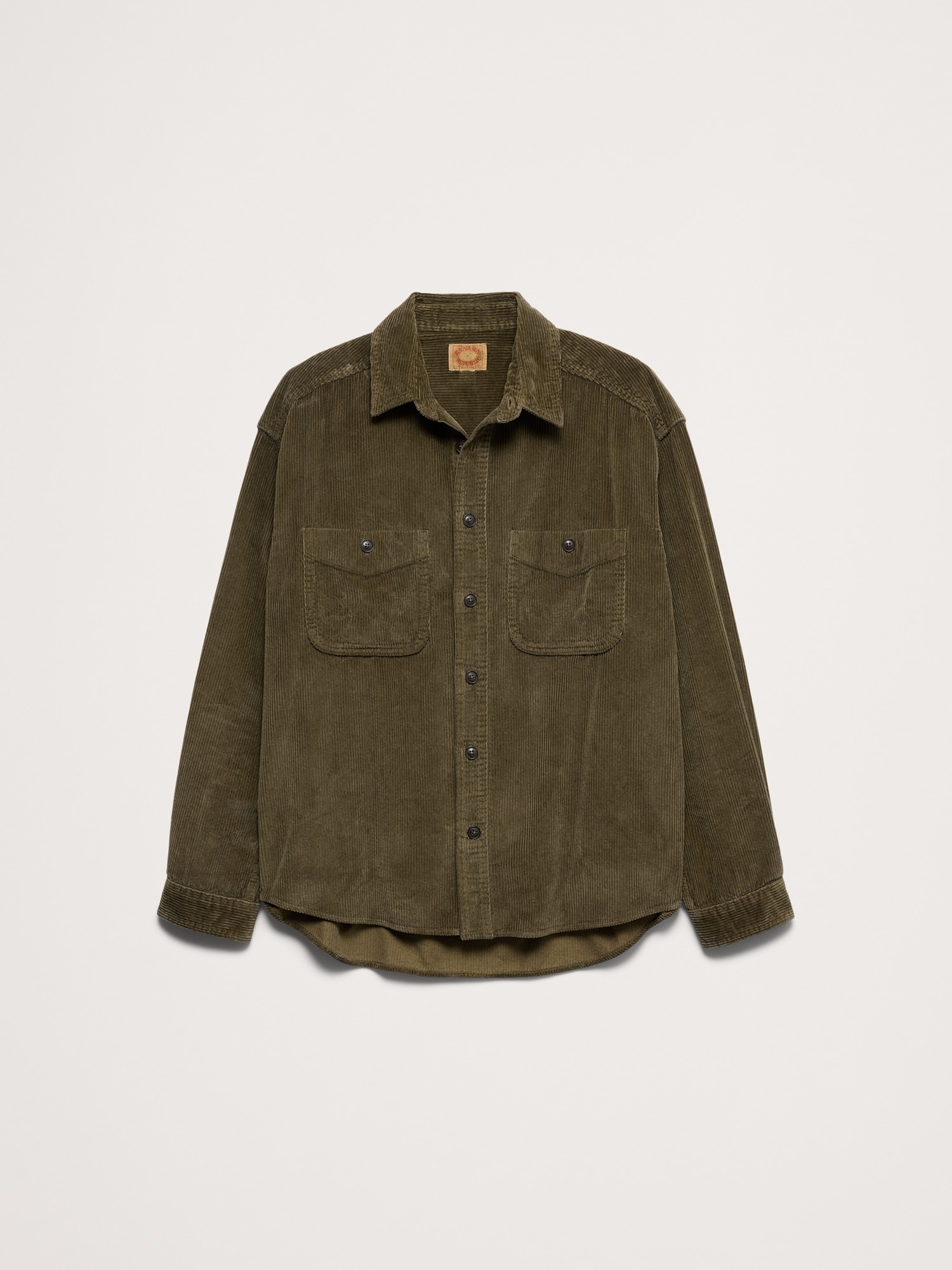 Archive Reissue スエード エルボーパッチ コーデュロイシャツ-4