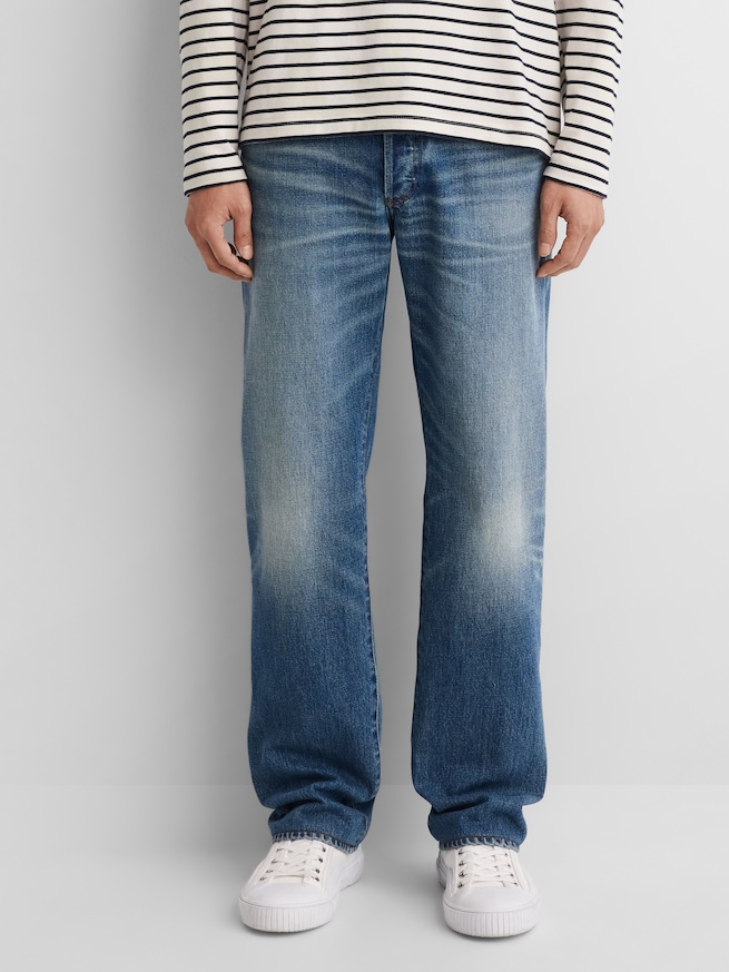 Gap &times; A.P.C. ジャパニーズ デニム リラックスフィット ストレートデニム-1