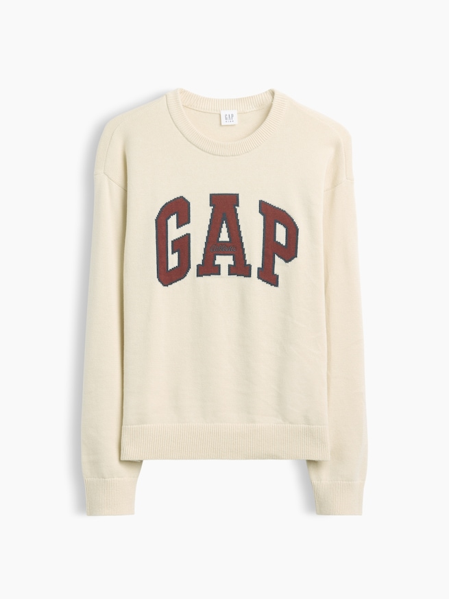 リラックスフィット GAPロゴ インターシャセーター (キッズ)-1