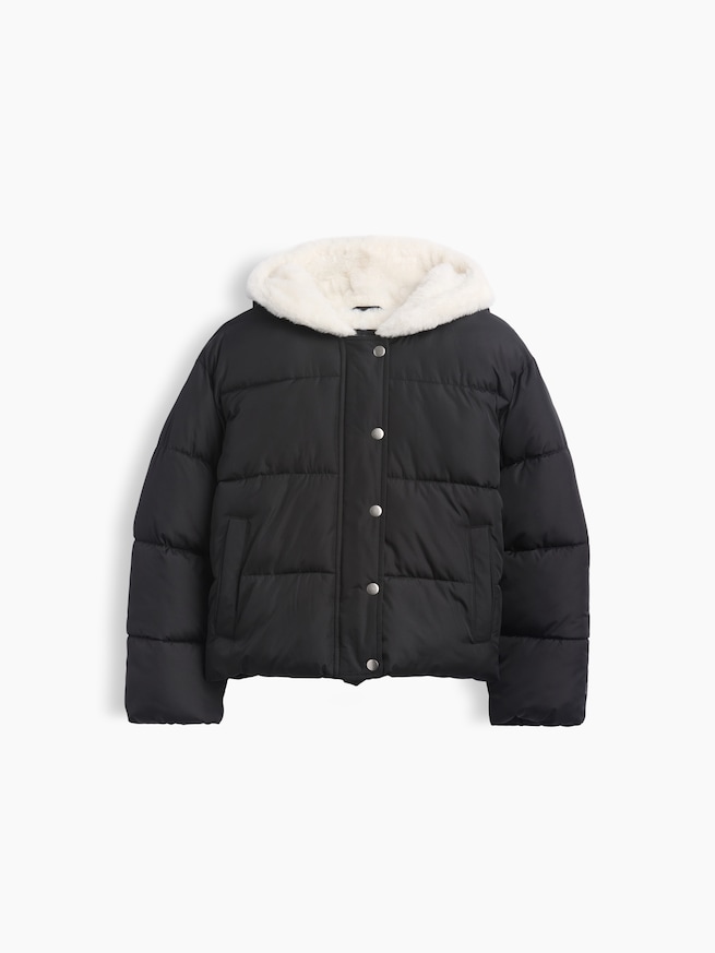 フード付き あったかパファージャケット (キッズ)-1