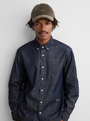Gap &times; A.P.C. ロゴ コーデュロイ ベースボールキャップ