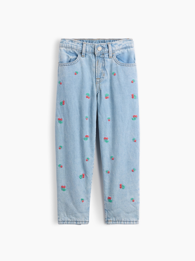 babyGap あったか裏地 刺しゅう ホースシューデニム-0