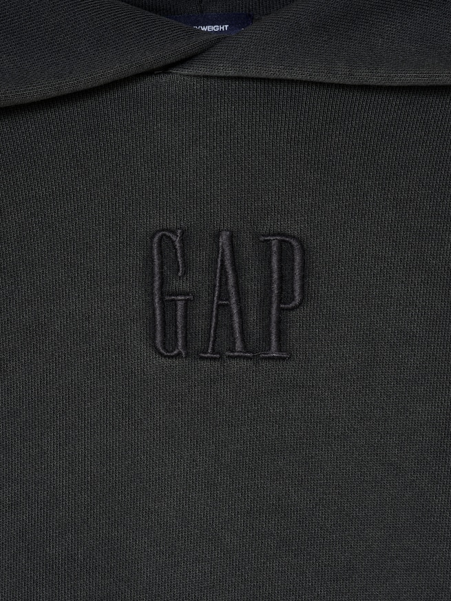 ヘビーウェイト オーバーサイズ GAPロゴパーカー-6