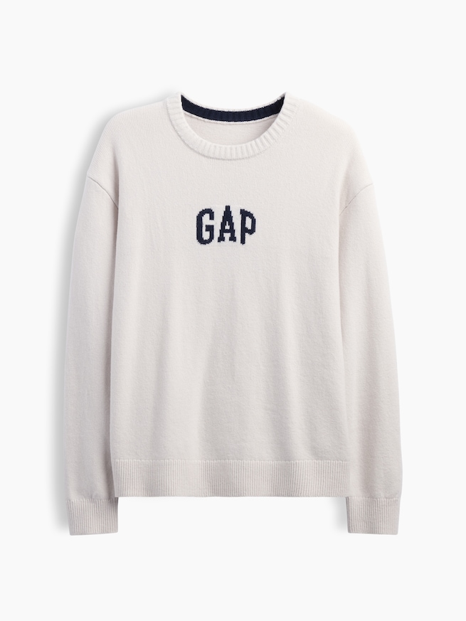 CashSoft カシミヤタッチ リラックスフィット GAPロゴセーター-5