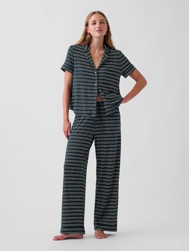 ソフトメード モダール パジャマパンツ-0