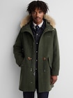 Gap &times; A.P.C. フード付き オーバーサイズ ウールブレンドアウター-2