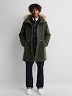 Gap &times; A.P.C. フード付き オーバーサイズ ウールブレンドアウター-0