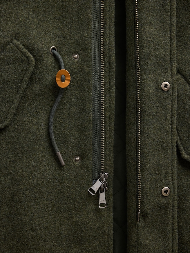 Gap &times; A.P.C. フード付き オーバーサイズ ウールブレンドアウター-7