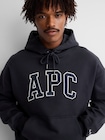 Gap &times; A.P.C. エクストラヘビーウェイト ロゴパーカー-7