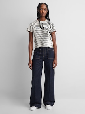 Gap &times; A.P.C. ハイライズ ストライドデニム