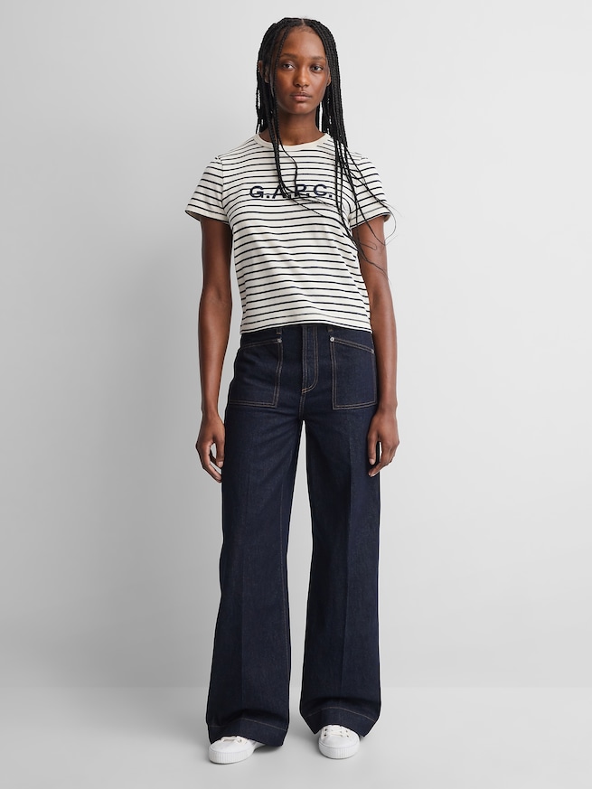 Gap &times; A.P.C. ハイライズ ストライドデニム-0