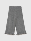 CashSoft カシミヤタッチ ラッフルフリル ワイドパンツ-2