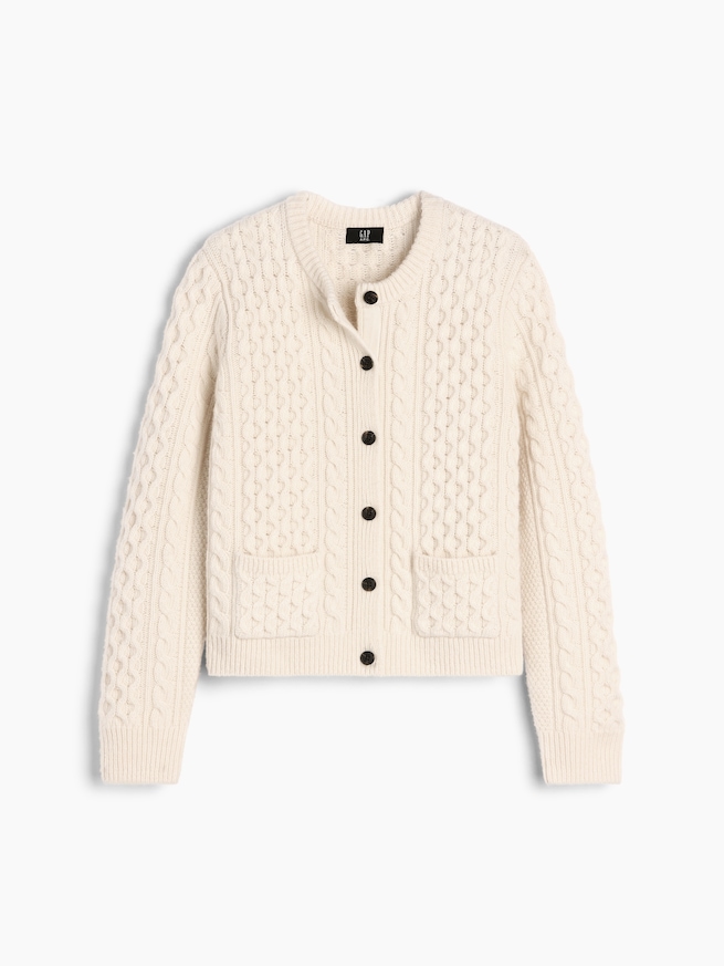 Gap &times; A.P.C. ウール ケーブルニットカーディガン-7