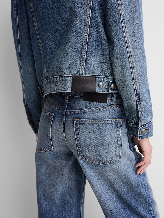 Gap &times; A.P.C. ローライズ '90s ルーズフィットデニム-4