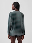 SoftMade ソフトメード モダール オーバーサイズ パジャマTシャツ-2