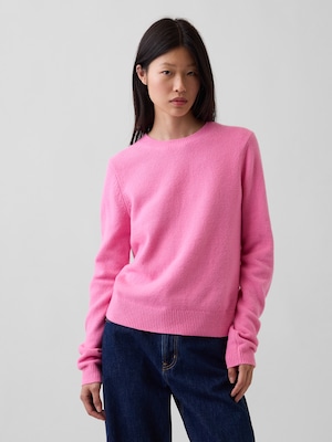 CashSoft カシミヤタッチ クルーネックセーター