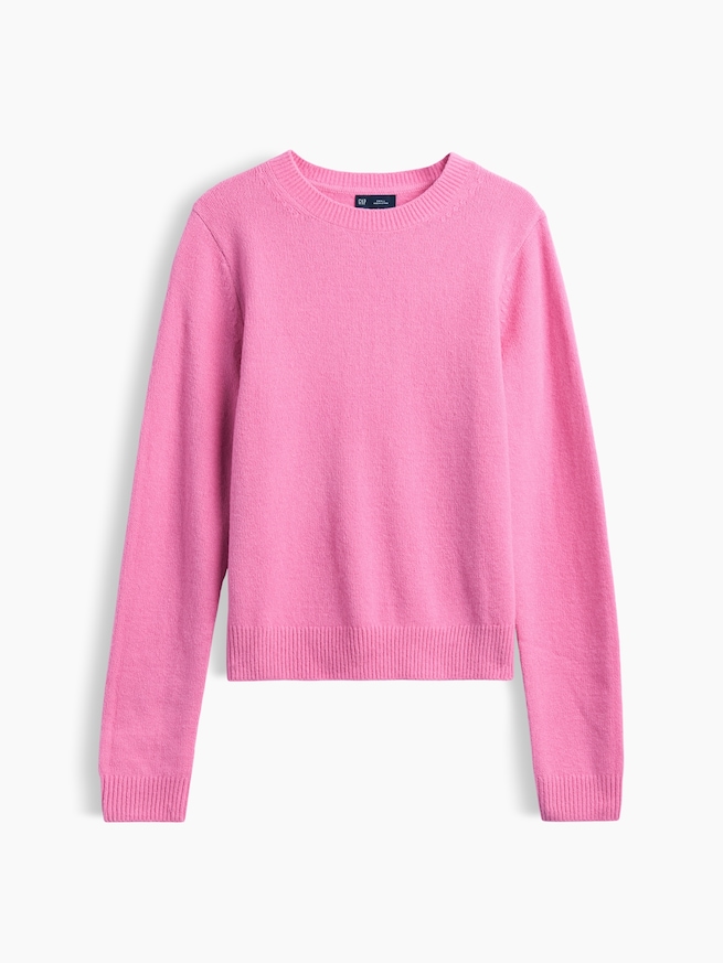 CashSoft カシミヤタッチ クルーネックセーター-5