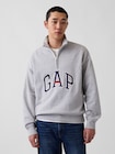 ヘビーウェイト オーバーサイズ GAPロゴ ハーフジップ プルオーバー-0