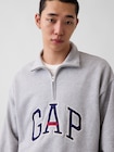 ヘビーウェイト オーバーサイズ GAPロゴ ハーフジップ プルオーバー-3