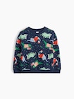 babyGap リラックスフィット プリント クルーネック スウェットシャツ-0