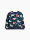 babyGap リラックスフィット プリント クルーネック スウェットシャツ-1